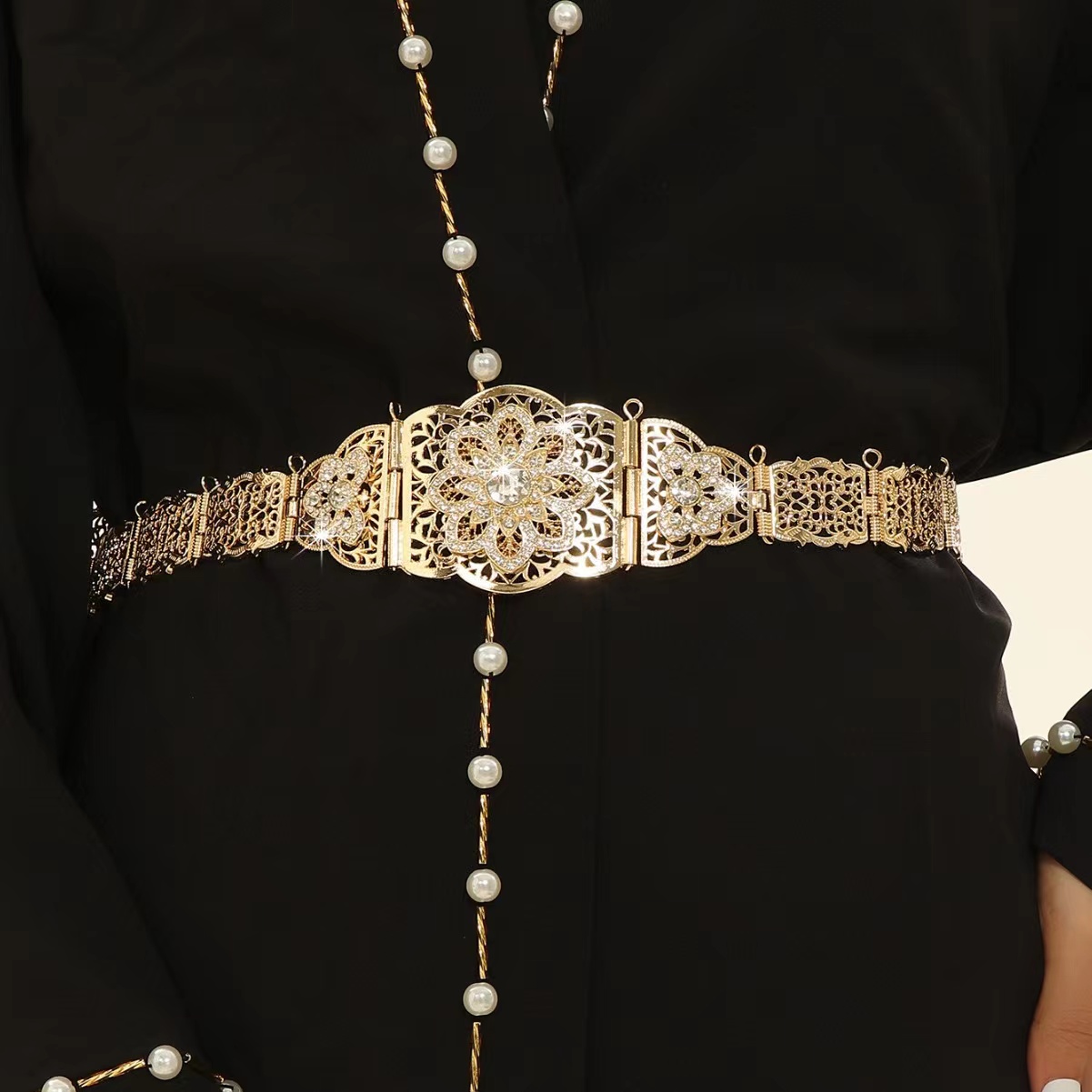 Body Jewelry Dress - Sunspicems шикарный марокканский кафтан пояс для