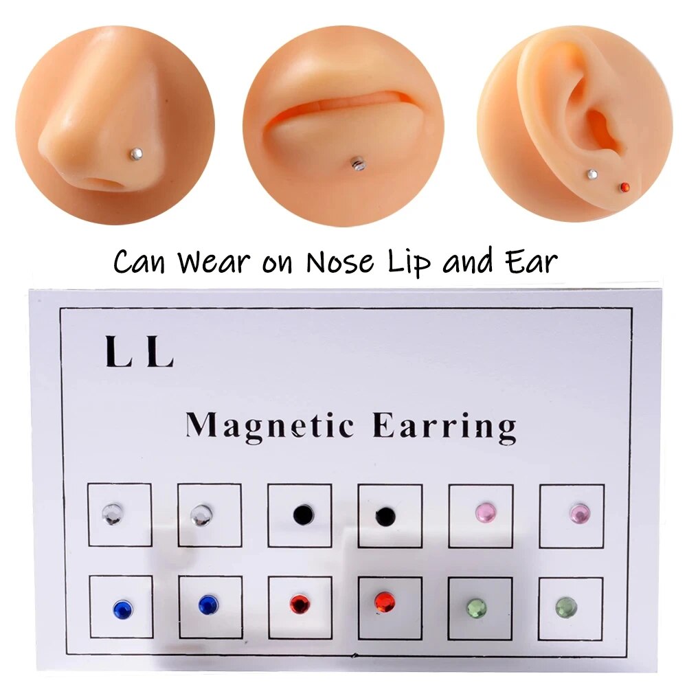 Body Jewelry Nose Ring - 12 шт./карта поддельный дерьмо без пирсинга