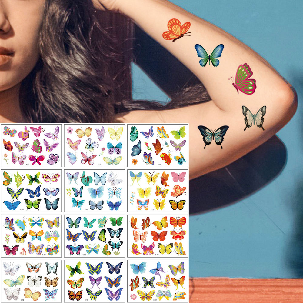 Body Jewelry Tattoo - 12 шт., водостойкие Временные татуировки С