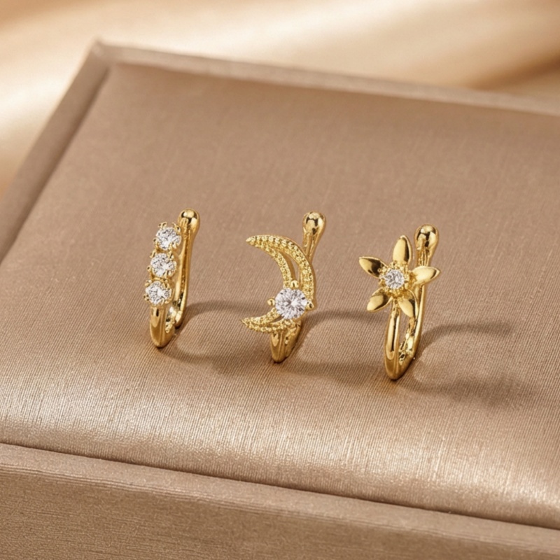 Body Jewelry Lot - Набор из 3-х ретро-аксессуаров для носа