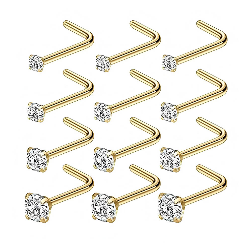 Body Jewelry Lot - Полный набор из 12 предметов, гипоаллергенные