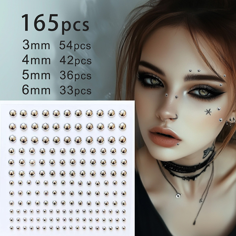 3D лицо глаза вечерние макияж  – обзор и цена Body Jewelry Tattoo
