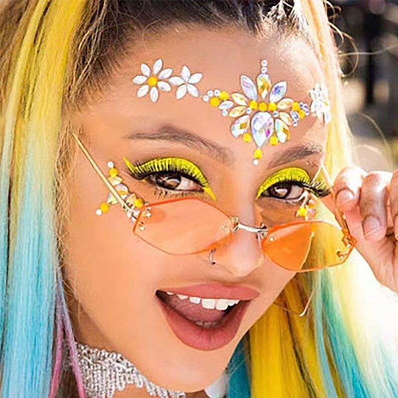 Green Sexy Face Sticker Glitte – обзор и цена Body Jewelry Tattoo