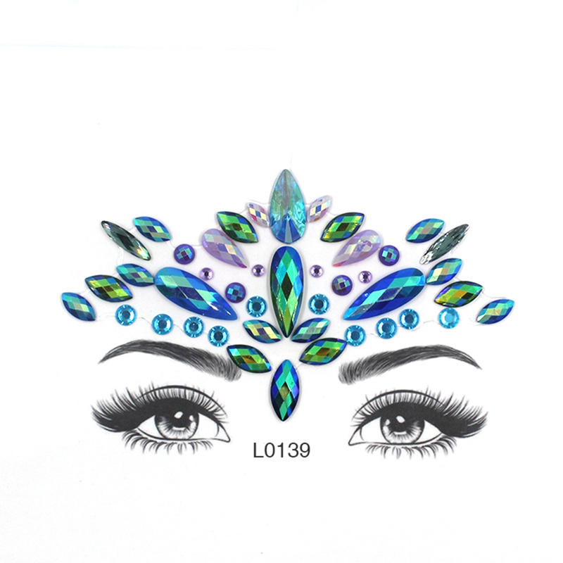 Green Sexy Face Sticker Glitte – обзор и цена Body Jewelry Tattoo