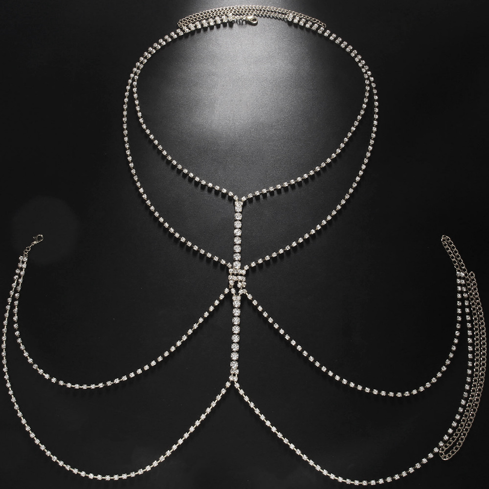 Позолоченная серебром цепочка  – обзор и цена Body Jewelry Harness