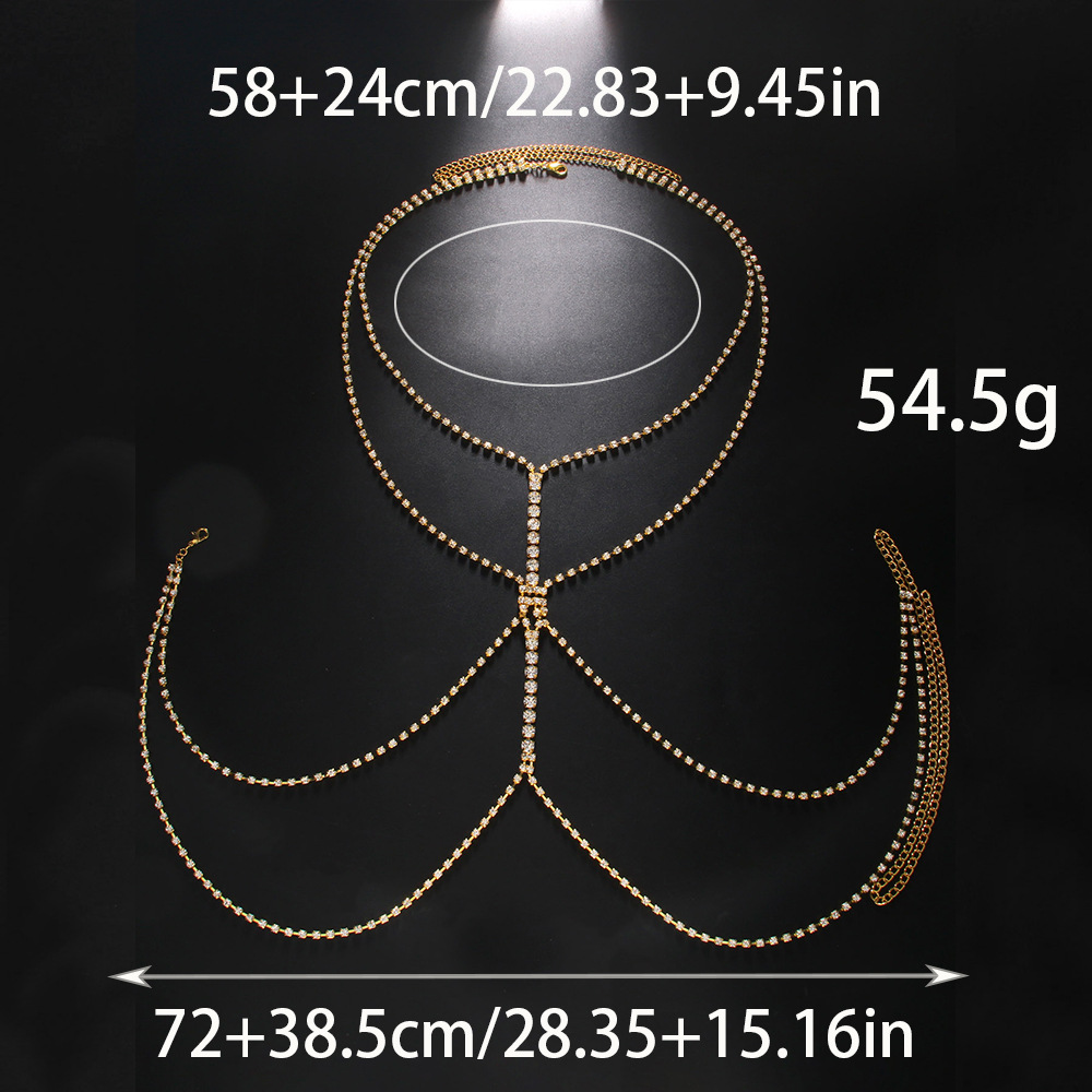 Позолоченная серебром цепочка  – обзор и цена Body Jewelry Harness