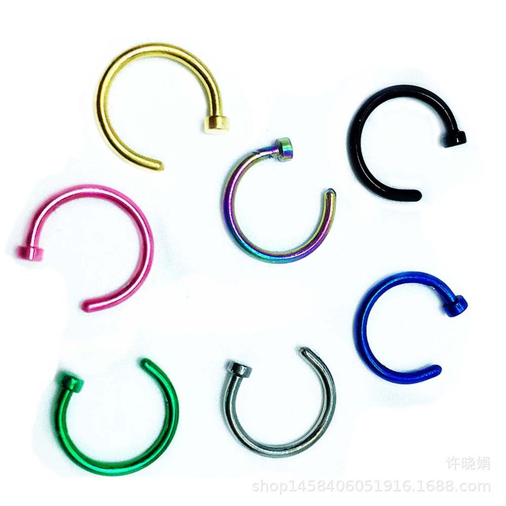 10 шт. тонких сережек-кольцев  – обзор и цена Body Jewelry Nose Ring