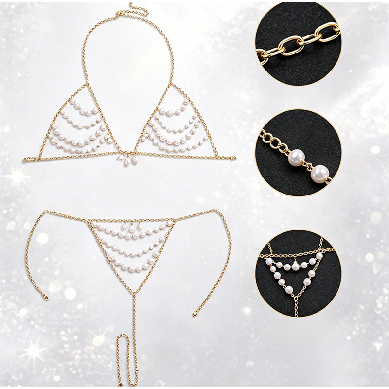 Сексуальная жемчужная цепочка  – обзор и цена Body Jewelry Chest