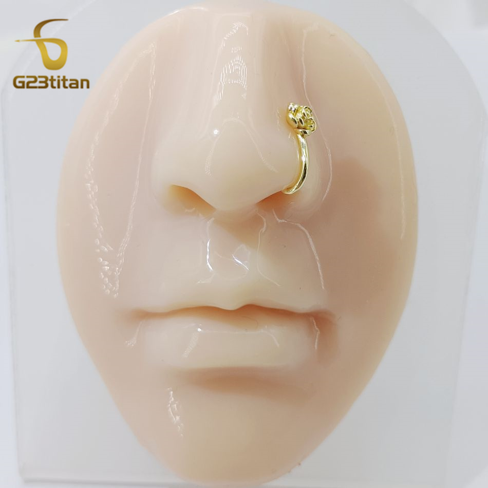 1 шт. Золотистый U-образный кл – обзор и цена Body Jewelry Nose Ring