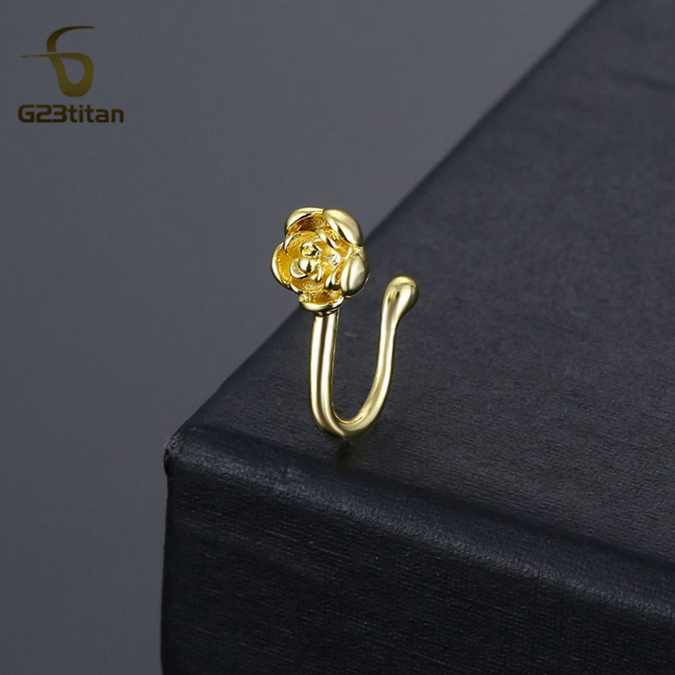 1 шт. Золотистый U-образный кл – обзор и цена Body Jewelry Nose Ring