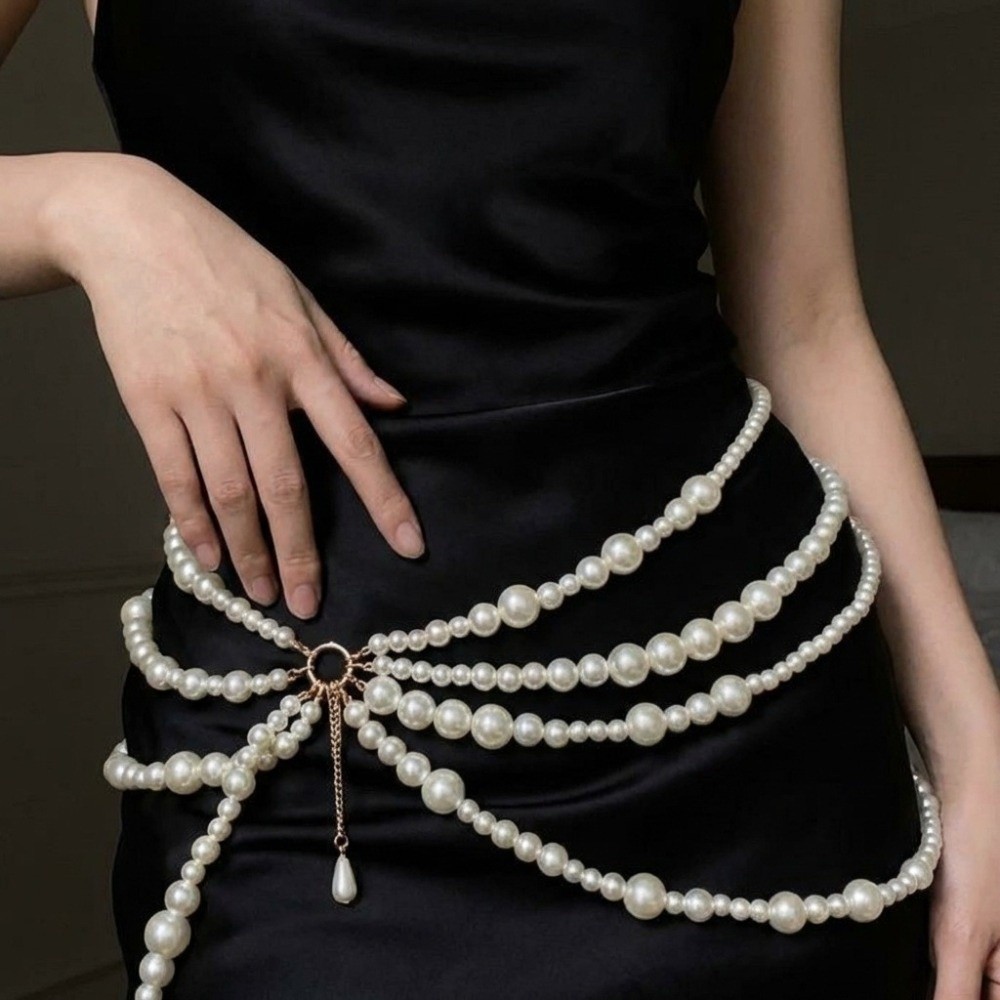 Уникальная золотая жемчужная ц – обзор и цена Body Jewelry Dress